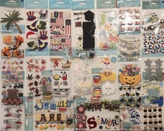 JOLEE’S BOUTIQUE Lot of 31 packs Dimensional Scrapbooking Stickers Assortment