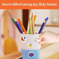 4000 Reusable Reward Stickers, Waterproof Tear~Resistant, 100 Sheets