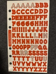 Vintage LETTERS Sticker Sheet Lot PARTIALS – Scrapbook Planner Craft Stickers