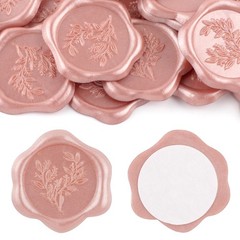 100Pcs Eucalyptus Wax Seal stickers pink Self Adhesive Envelope Seal Stickers