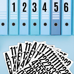 840 PCS 16 Sheets Letter Stickers 2 Inch Large Alphabet Sticker Vinyl Self Adhes