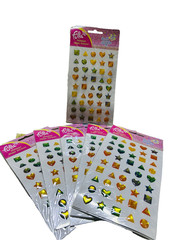 Fula Shimmer Shape Stickers 3D Colorful Scrapbook Craft Kids Decorative Gems🔥💵