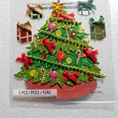 Jolee’s Boutique Traditional Christmas Tree & Presents Dimensional Stickers