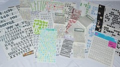 HUGE Misc Lot 47 Sheets Alphabet Letters Numbers Scrapbook Stickers Scrapbooking