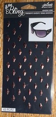 Jolees Bling Rose Gold/Cooper Studs Diamonds Wedding Card 3D Scrapbook Stickers