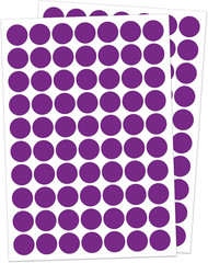 1″ Purple Dot Stickers 1050 PCS round Circle Stickers Colored Coding Labels