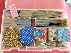 Alphabet Letter sets Chipboard many styles, sizes for Scrapbooks, cards in box