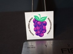 Vintage Stickers 3M Murple SCRATCH AND SNIFF Sticker Mod Grape VTG 80s