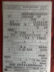 5 Letraset INSTANT LETTERING Transfer Letters 36pt Tiffany Medium NICE 2