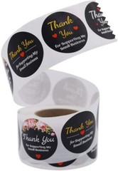40 THANK YOU FOR SUPPORTING MY SMALL BUSINESS ENVELOPE SEALS LABELS STICKERS 1″