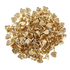 200 PCS Heart Shaped Metal Iron Brads Paper Fasteners Craft Embellishments