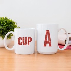 15 Sheets Letter Stickers 780 Pcs Glitter Capital Letters Large Red