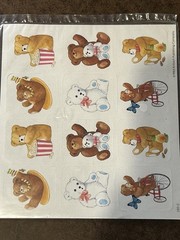 Antioch Publishing Co. Teddy Bear Sticker Sheet, Multicolor, 283-2