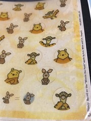 VINTAGE Hallmark DISNEY Sticker Lot – WINNIE THE POOH – TIGGER – EEYORE PIGLET