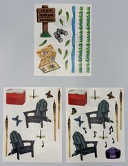 Vintage 1990s Creative Memories Stickers – 13 Sheets – Summer Camp Lake Outdoors