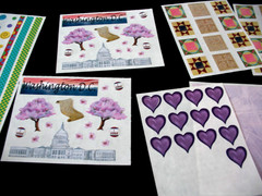 Colored Design, Washington DC 4Block Stickers plus