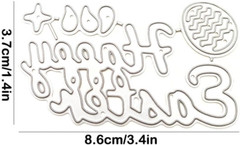 Happy Easter Die Cut for Card Making Blessing Word Metal Cutting Dies Congratula