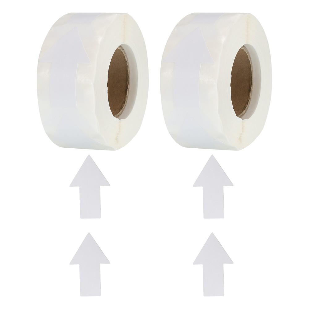 Arrow Sticker Labels 1000 Count 1.3×2 Inch White Adhesive Arrow Shape Signs