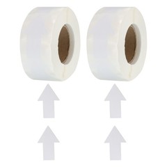 Arrow Sticker Labels 1000 Count 1.3×2 Inch White Adhesive Arrow Shape Signs