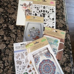Lot of 67 Packages Crafters Square Assorted Stickers, Transfers, Stencils New