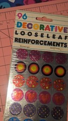 Vintage Stickers Looseleaf Reinforcements Foil Stickers Butterfly Originals New