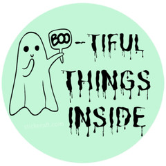 Bootiful Things Inside Stickers, Envelope Seals, Labels,15 colors to choose from