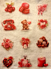 Romance Sticker Cute Decorate Laptop, Water Bottle, Guitar, Waterproof, Cases,