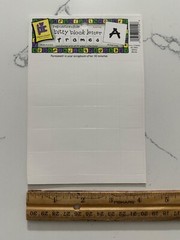 Provo Craft Repositionable Bitty Block Letter Frames White 3/4″ Scrapbooking Art