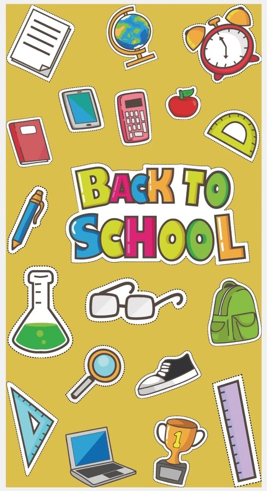 Back To School Sticker Sheet Classroom Supplies Student Teacher Vinyl Decals