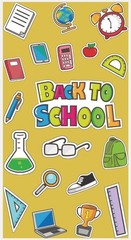Back To School Sticker Sheet Classroom Supplies Student Teacher Vinyl Decals