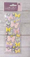 pastel butterfly fun stickers EK success dimensional puffy pastel 41pc
