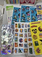 Lot of Vintage 1990s Y2K Collectible Stickers Sheets Highlight/Shapes/Other