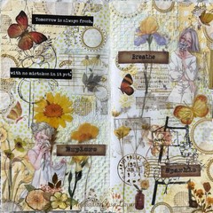 Diuhofart 20 Sheets Scrapbook Paper A5 Size Textured Papers, White Mulberry Art