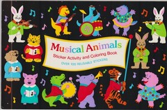 Vintage Sandylion » Musical Animals » 80s Sticker Activity & Coloring Book