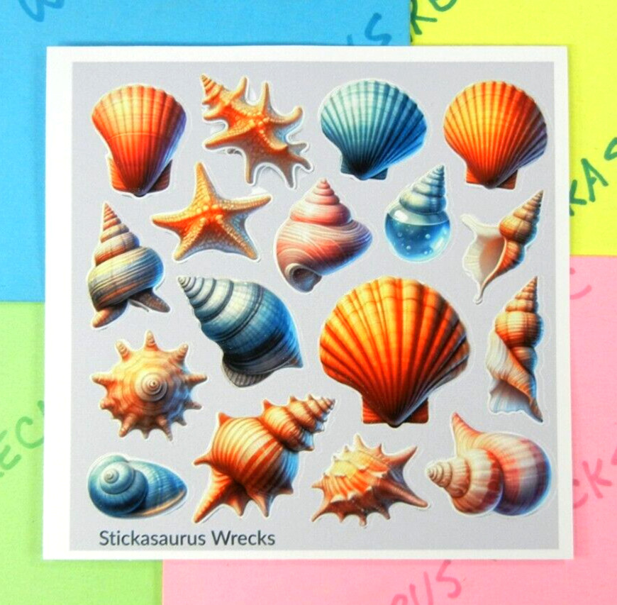 Seashells Sticker Sheet