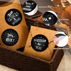 1000 Pcs Kudos Appreciation Stickers Retro You are Awesome Thanks Chalkboard