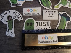 Pickle – Food – Mixed – Stickers Lot #2 – 10 pcs. *Sticker sizes are mixed*