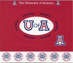 University of Arizona Wildcats Scrapbook Kit: paper & stickers NCAA