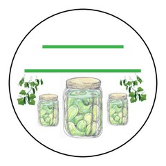 20 Mason jar, Ball canning labels, stickers, tags, pickles, 2 inch size