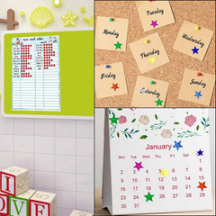 3000 Count Foil Star Stickers for Kids Reward 60 Sheets Small Self-Adhesive Shin