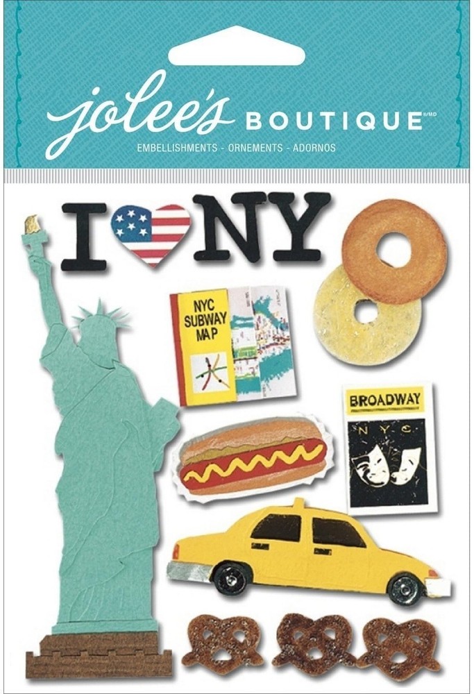 New York, 3D scrapbook sticker – Jolees SPJE009