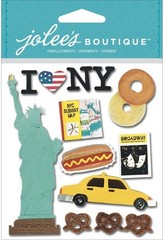 New York, 3D scrapbook sticker – Jolees SPJE009