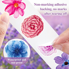 Butterfly Flower Sticker Rolls,1200Pcs (2 Rolls) 16 Design Butterfly Stickers fo