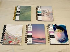 *New* Happy Planner Lot of 5 Planners – Wellness, Tropical, Faith, Alcohol Ink