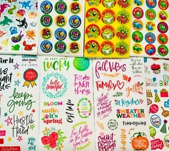 EUREKA Theme Sticker Bundle enhance teaching & reward students, 399 Stickers!