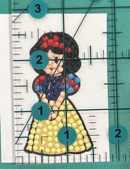 New! Snow White STICKER Princess Diamond Art Decor Scrapbooking Disney