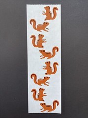 Mrs. Grossman’s Stickers | ANIMALS SQUIRRELS | Retired 1995 Creative Memories