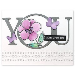 New Penny Black Rubber Stamp clear set ABLOOM flowers free USA ship