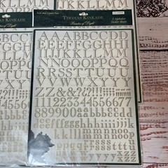 4 Packages Thomas Kincade Gold Caslon Alphabet Painter Of Light Sticker Sheets