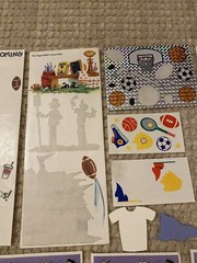 Scrapbooking Supplies Lot – School/Sports Theme